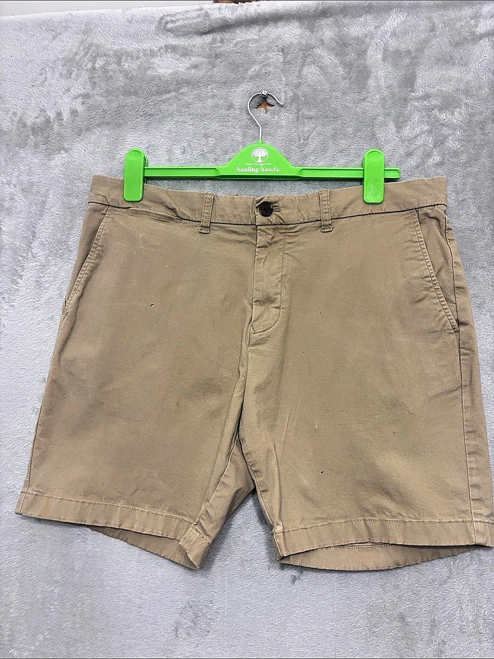 Tommy Hilfiger Flat Front Shorts in Brown Waist 36